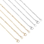 PVD Vacuum Plating 304 Stainless Steel Necklace, Cable Chains, with Lobster Clasps