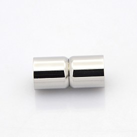 Säule 304 Magnetverschlüsse aus Edelstahl mit Klebeenden, 19x9 mm, Bohrung: 8 mm