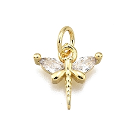 Стойка металлическая латунная микропрофилированная кубическая циркония подвески, с целью перехода в кольце, стрекоза прелести, без свинца и без кадмия, долговечный