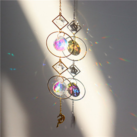 Quartz Crystal Big Pendant Decorations, Hanging Sun Catchers, Fairy