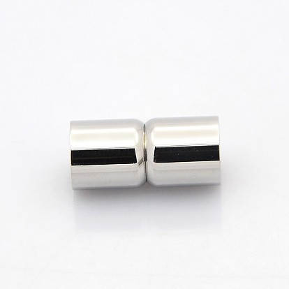 Säule 304 Magnetverschlüsse aus Edelstahl mit Klebeenden, 19x9 mm, Bohrung: 8 mm
