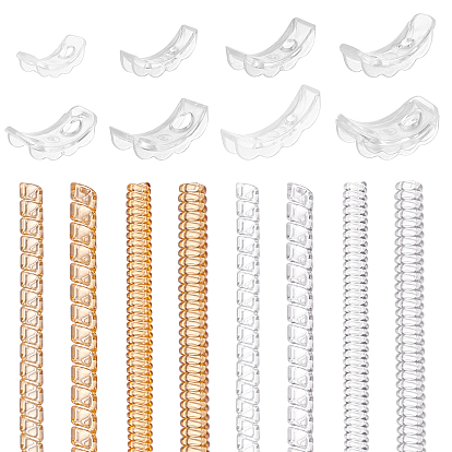 Круглая пластиковая пружина, регулятор размера кольца, регулятор размера полимерного кольца, подходят 1~10 кольца шириной мм