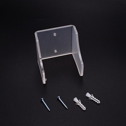 Acrylic Guitar Display Stands Set, with Iron Screws & Plastic Plugs, Wall-mounted
