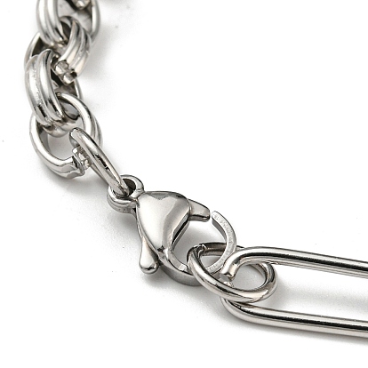 201 Stainless Steel Figaro Chain Bracelets