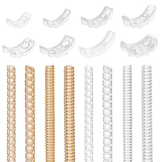 Круглая пластиковая пружина, регулятор размера кольца, регулятор размера полимерного кольца, подходят 1~10 кольца шириной мм