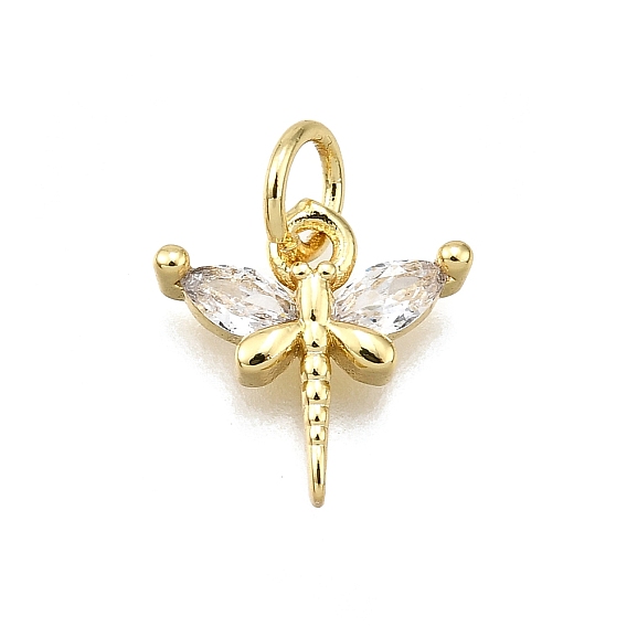 Стойка металлическая латунная микропрофилированная кубическая циркония подвески, с целью перехода в кольце, стрекоза прелести, без свинца и без кадмия, долговечный