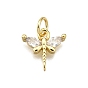 Стойка металлическая латунная микропрофилированная кубическая циркония подвески, с целью перехода в кольце, стрекоза прелести, без свинца и без кадмия, долговечный