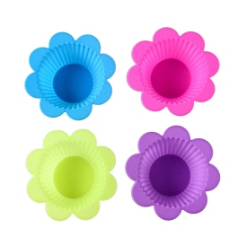 Flower Cake DIY Food Grade Silicone Mold, Cake Molds (Random Color is not Necessarily The Color of the Picture)