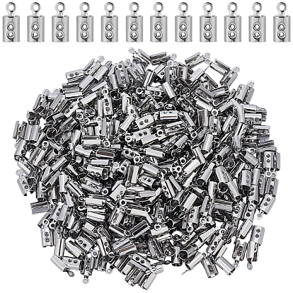 400шт. 304 нержавеющая сталь, складные обжимные концы, загибаем концы шнура