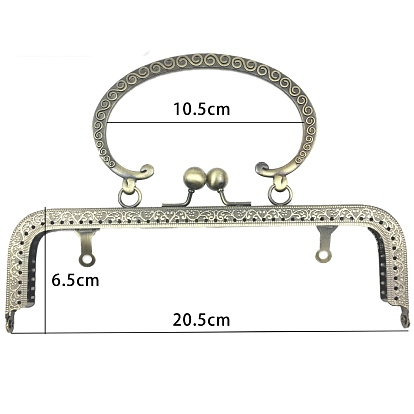 Iron Purse Frame Handle, for Bag Sewing Craft Tailor Sewer