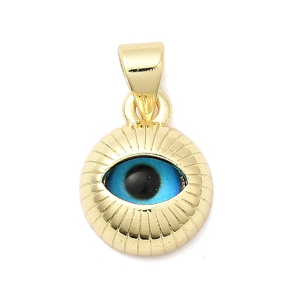 Подвески из латунной смолы, злые глаза, долговечный, стойки покрытие, без свинца и без кадмия