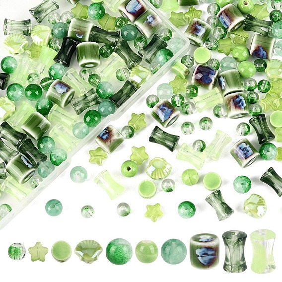 Набор ювелирных изделий diy, в том числе фарфоровые, стеклянные и акриловые бусины ручной работы