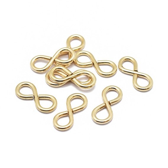 Yellow Gold Filled Hook Clasps, Infinity, 1/20 14K Gold Filled, Cadmium Free & Nickel Free & Lead Free