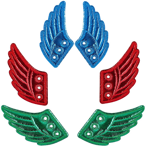 3 пары 3 цвета ткани с украшениями из войлока для обуви, аксессуары для обуви своими руками, крыло