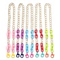 Personalized Aluminium & Acrylic Chain Necklaces, Eyeglass Chains, Handbag Chains, with Plastic Lobster Claw Clasps
