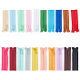 20 шт 20 цвета полиэстер и пластик мини-застежка-молния, с бегунком на молнии из сплава, для изготовления кукольной одежды