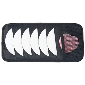 Полиэстеровые чехлы для хранения компакт-дисков, органайзер для автомобильного солнцезащитного козырька, прямоугольные