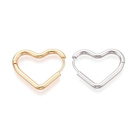 Серьги из 304 нержавеющей стали, сердце