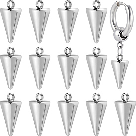 50 шт. 304 подвески из нержавеющей стали, шип / конус