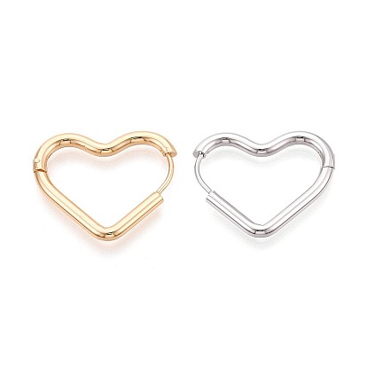 Серьги из 304 нержавеющей стали, сердце