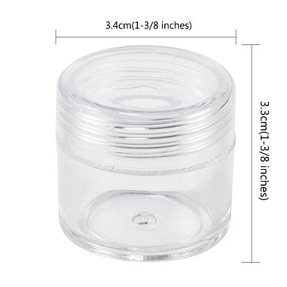 Plastic Bead Storage Containers, Column, 3.4x3.3cm