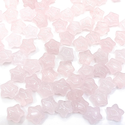 Natuarl Rose Quartz Beads, Star