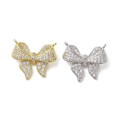 Покрытие стойки латунь микропаве прозрачные подвески из кубического циркония, долговечный, без свинца и без кадмия, бантом