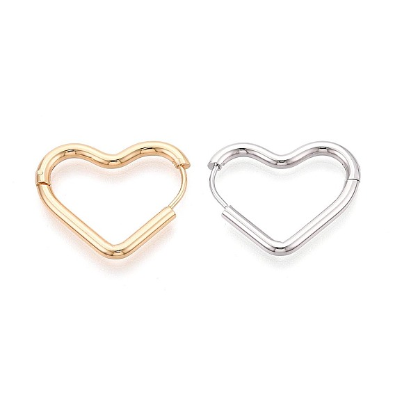 Серьги из 304 нержавеющей стали, сердце