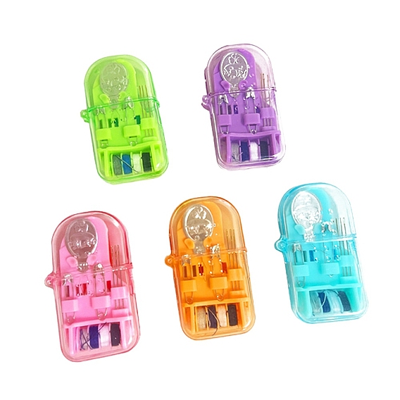 Наборы инструментов для шитья и вязания из пластмассы, булавки, ножницы, швейные нитки, крючки и крючки для вязания