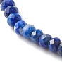 Faceted Rondelle Natural Mixed Stone Beads Stretch Bracelets, Reiki Birthstone Jewelry for Her