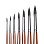 Набор кистей, насадка из волчьей гривы с деревянной ручкой и никелированной медной трубкой, для акварельной живописи художник профессиональная живопись