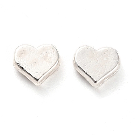 Alloy Beads, Long-Lasting Plated, Heart
