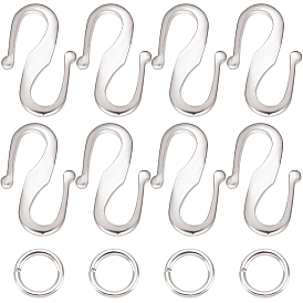 50шт латунные застежки-крючки, с 100 соединительными кольцами, долговечный