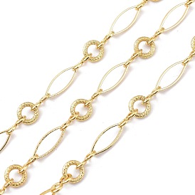 Brass Figaro Chain, with Spool, Unwelded
