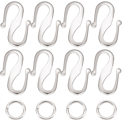 50шт латунные застежки-крючки, с 100 соединительными кольцами, долговечный