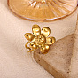 304 Edelstahlmanschetten mit offenen Ringen, Blume
