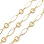Brass Figaro Chain, with Spool, Unwelded
