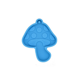 Mushroom DIY Pendant Silicone Molds, for Keychain Making, Resin Casting Molds, For UV Resin, Epoxy Resin Jewelry Making