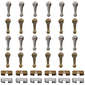 Набор для поиска галстуков-боло своими руками, включая концы шнура из сплава в форме микрофона, железный прямоугольный галстук-боло шлепанцы застежка аксессуары