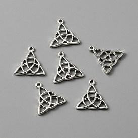 Tibetan Style Alloy Pendants, Trinity Knot