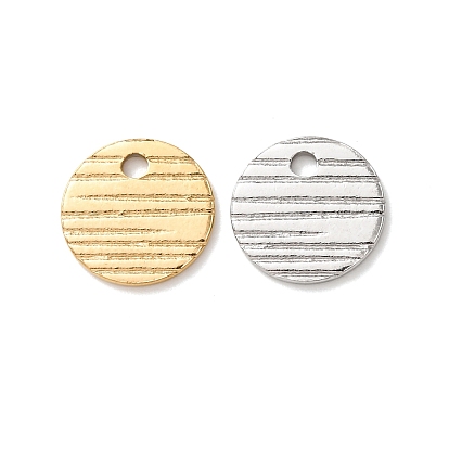 304 подвески из нержавеющей стали, матовый плоский круглый кулон