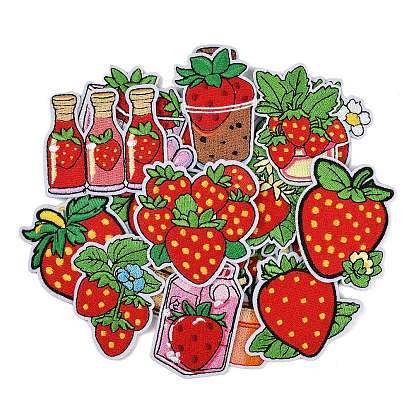 20 шт. заплатки из полиэфирной ткани, клубника