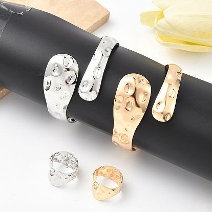 Браслет-манжета и кольцо из кованого железа в форме змеи, наборы украшений для женщин