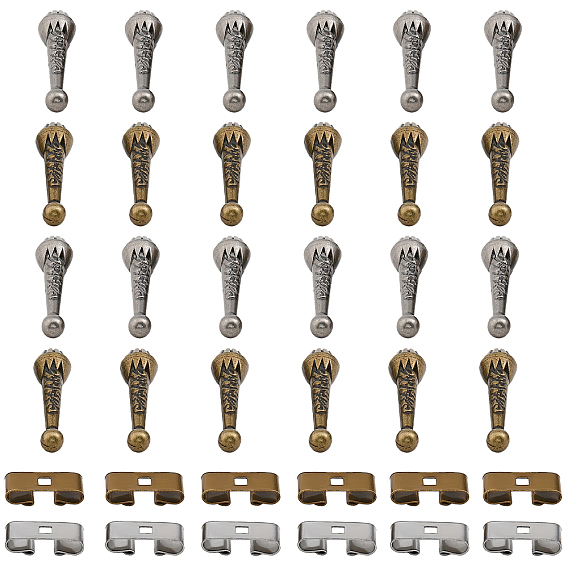 Набор для поиска галстуков-боло своими руками, включая концы шнура из сплава в форме микрофона, железный прямоугольный галстук-боло шлепанцы застежка аксессуары