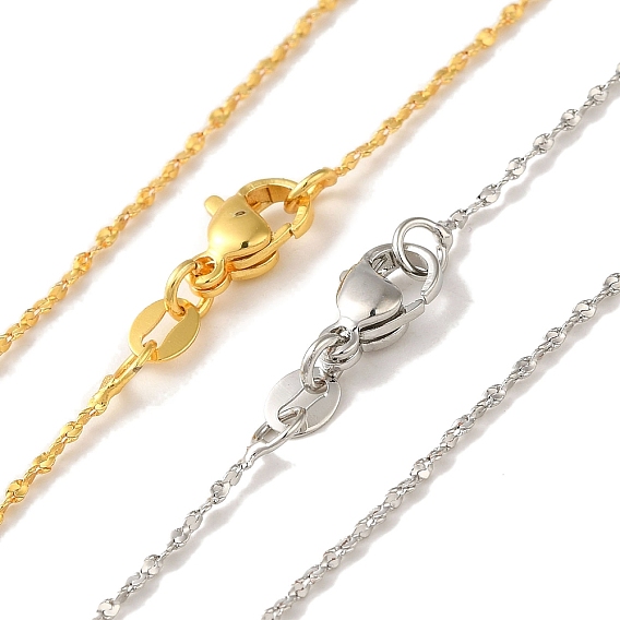 Ожерелья-цепочки из латунного звена с покрытием стойки, долговечный, без кадмия и без свинца