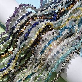 Ожерелья из бисера с драгоценными камнями для мужчин и женщин, с карабинами из нержавеющей стали и удлинителем цепи из нержавеющей стали, серебряные