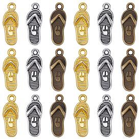 90 шт 3 цвета подвески из сплава в тибетском стиле, тапочка