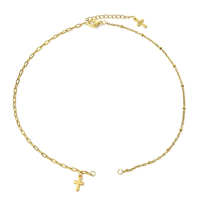 304 Изготовление цепочек из нержавеющей стали и цепочек из скрепок, с поперечным кулон