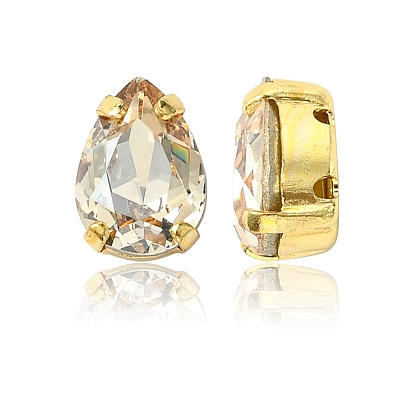 Пришивные чашки preciosa® maxima crystal, многожильных ссылки, чешский хрусталь, с настройками латуни, 719 37 407 груша в стиле барокко