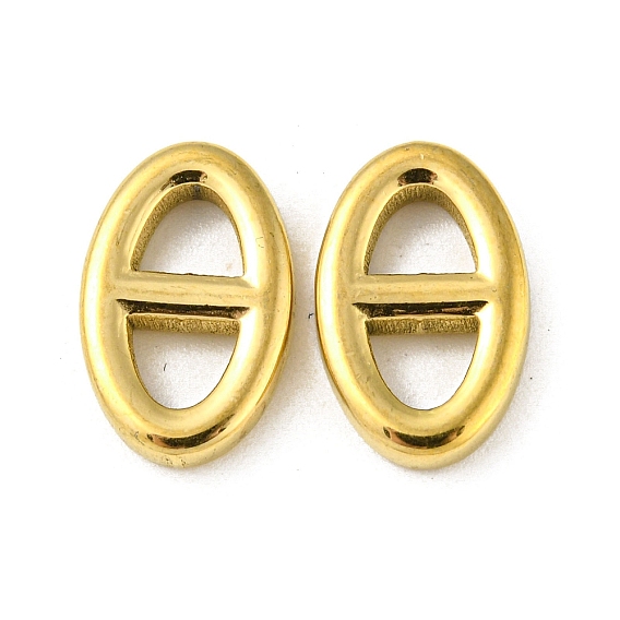 Ионное покрытие (ip) 304 подвески из нержавеющей стали, овальная подвеска в сетку темно-синего цвета